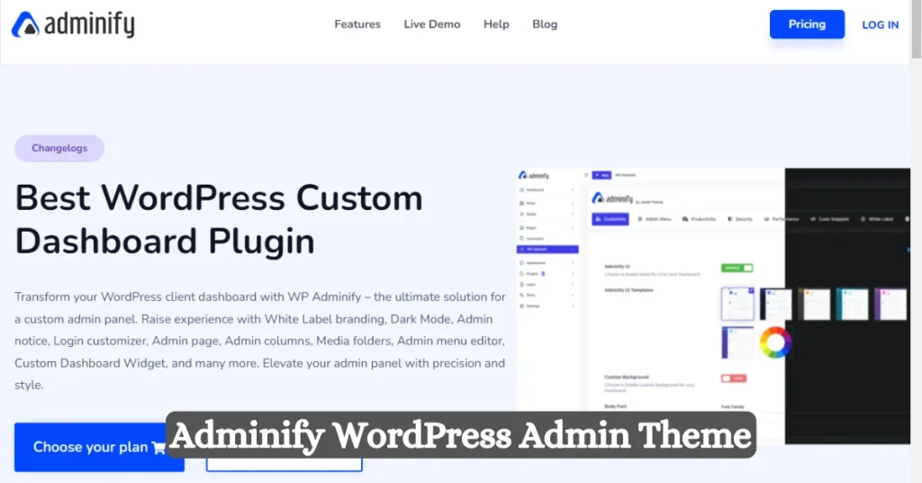 Pro Adminify WordPress Admin Themes