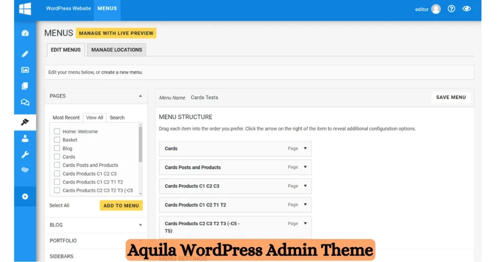 Best Aquila WordPress Admin Themes