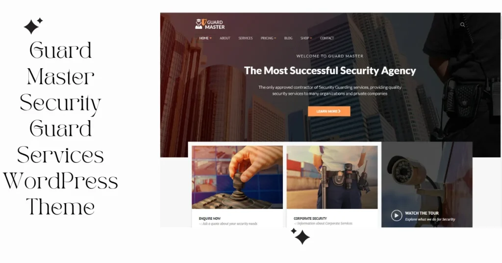 Best Guard Master Security Guard Services WordPress Themes