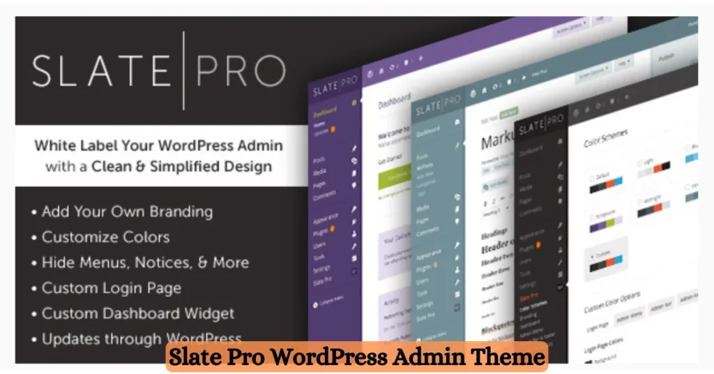 Slate Pro WordPress Admin Themes