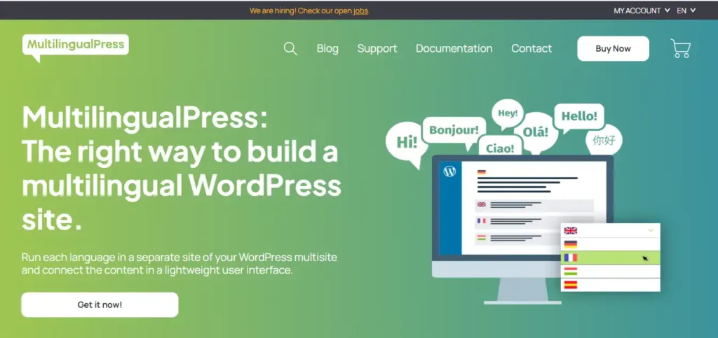 MultilingualPress WordPress Plugins for Automatic Translation